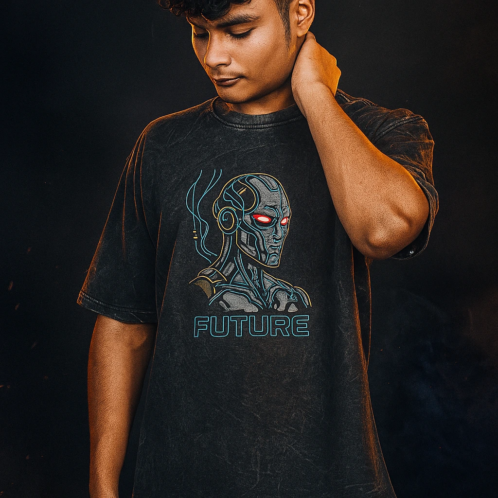 The Golden Crane Embroidered Shirt